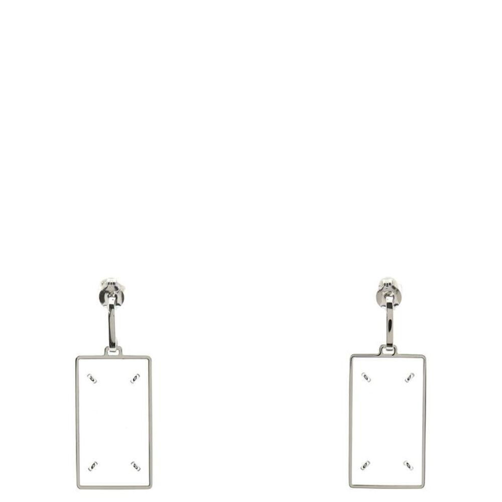 Maison Margiela Silver Brass Women's Earrings